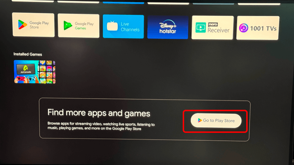 go to Play Store