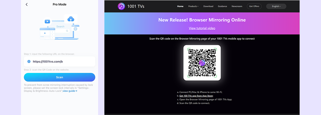 browser-mirror pro mode steps