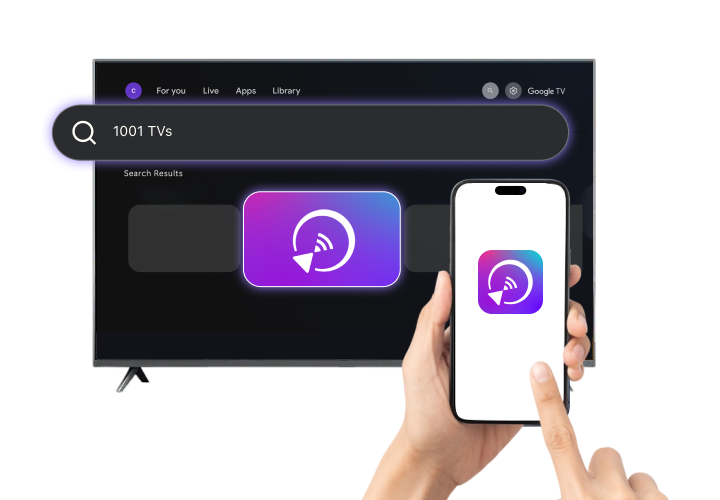 Android TVへのスクリーンミラー