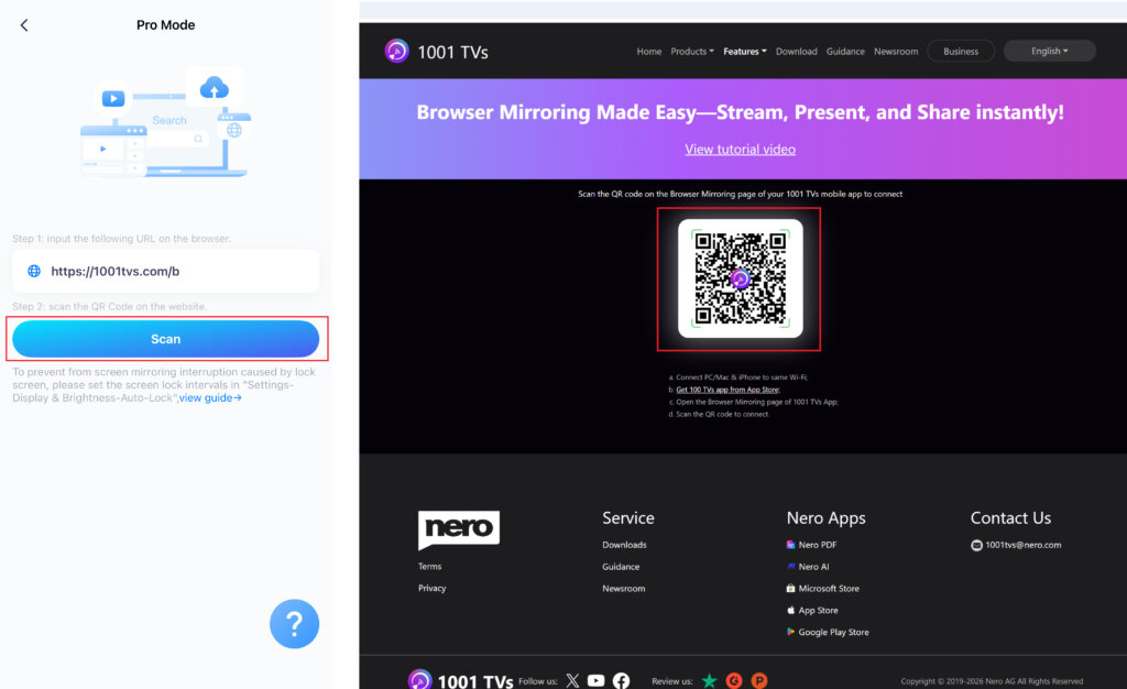 1001 TVs--[iOS] How to Mirror Screen from iPhone to Browser (Chrome)