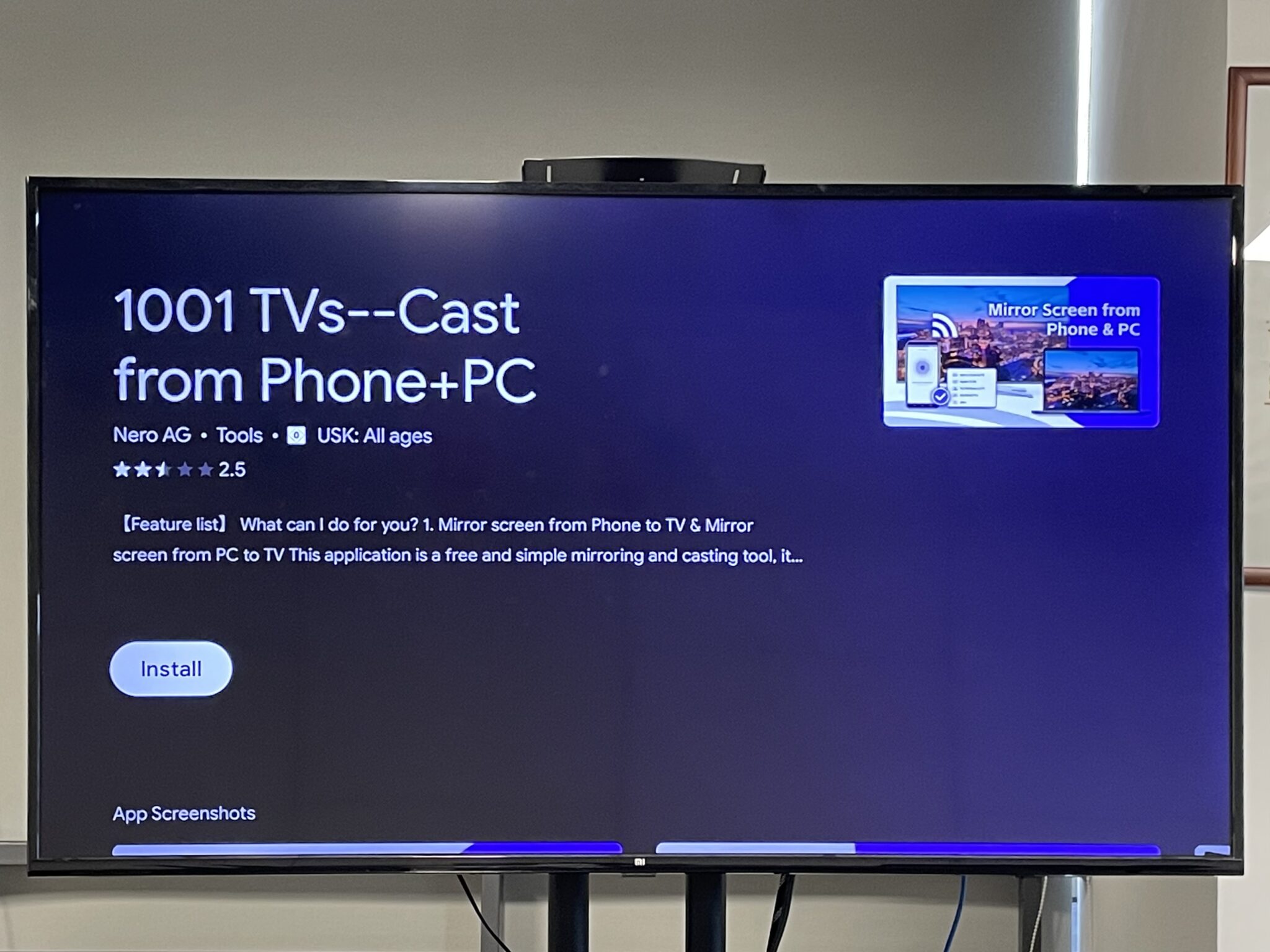 1001 TVs[1001 TVs] How to Mirror Screen to Mi Box S