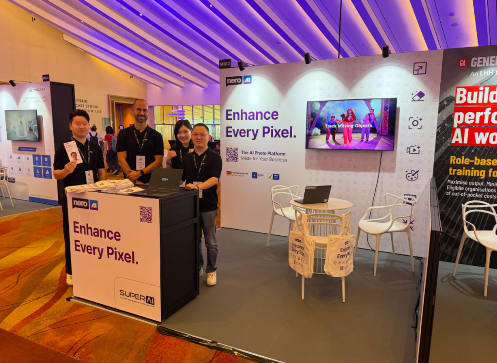 Photo of Nero AI at the SuperAI exhibition