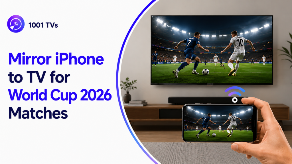 How to Mirror iPhone to TV for World Cup 2026 Group Stage Matches