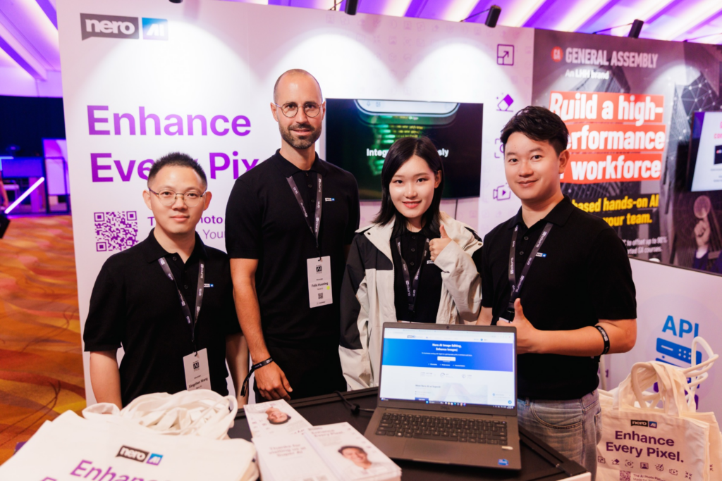 Nero AI 在 SuperAI 展覽會上的照片