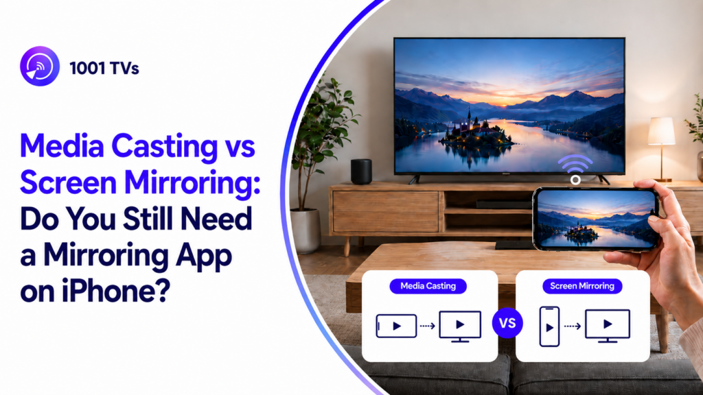 Media Casting vs Screen Mirroring: Do You Still Need a Mirroring App on iPhone?